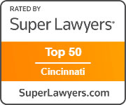 Rated by SuperLawyers, Top 50 Cincinnati, SuperLawyers.com